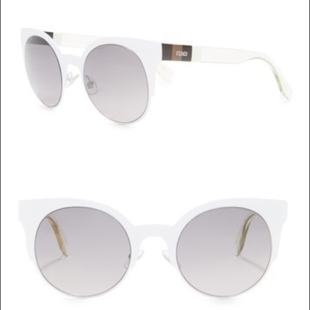 NWT FENDI Round Cat Eye Sunglasses